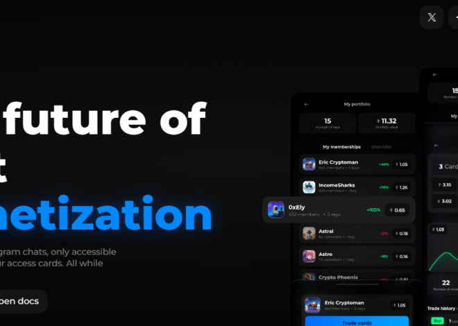 Welcome to ChatX! Join the future of Telegram monetization!